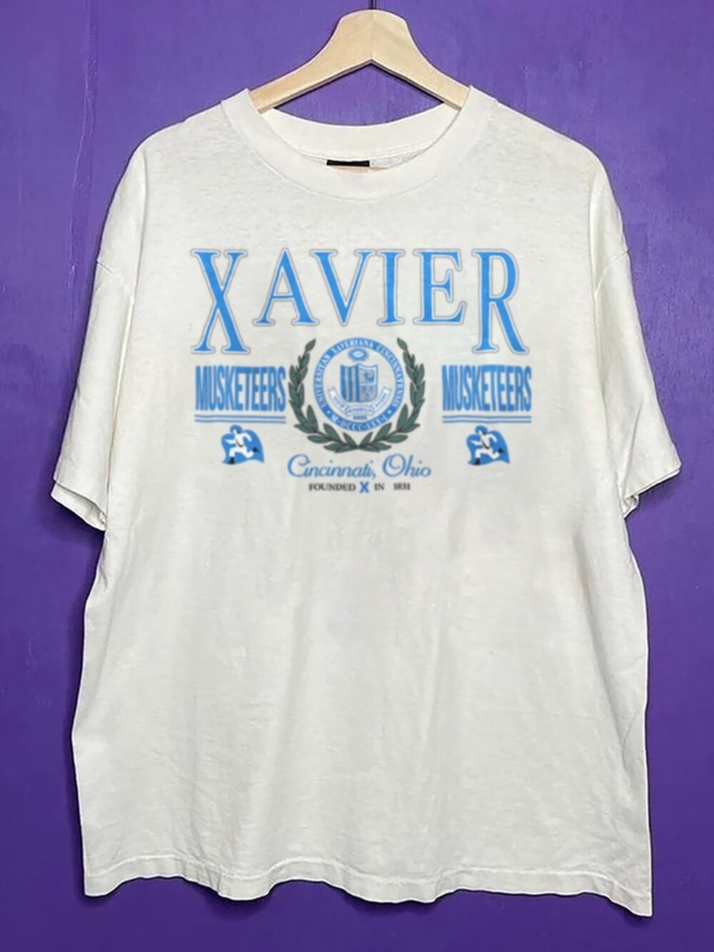 90s Vintage Xavier University Style Shirt, Xavier University Shirt For Men Women